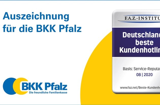 BKK Pfalz ausgezeichnet: "Deutschlands beste Kundenhotlines" | Presseportal